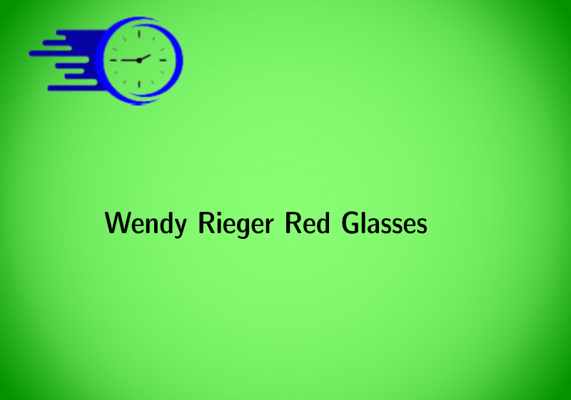 Wendy Rieger Red Glasses