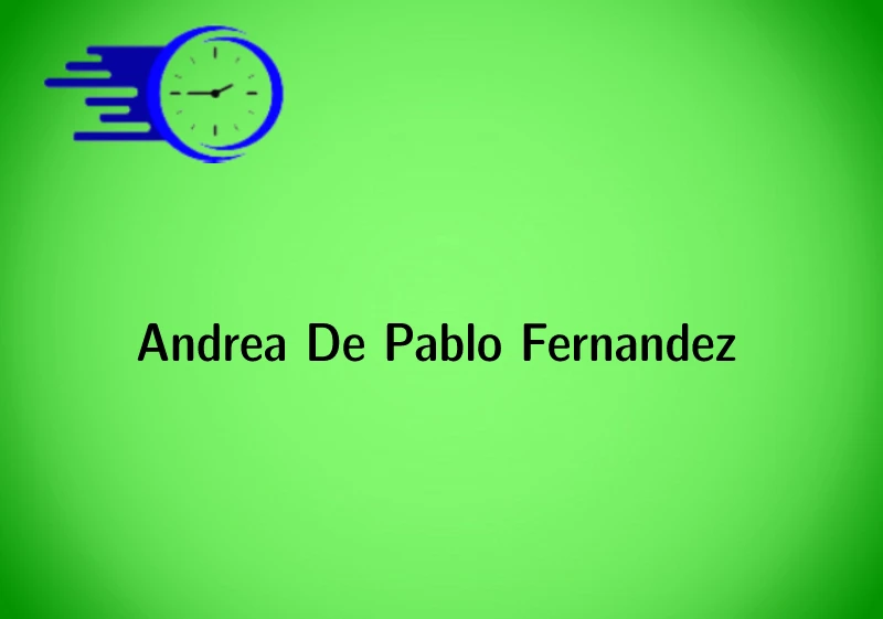 Andrea De Pablo Fernandez