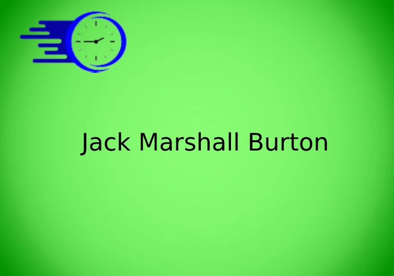 Jack Marshall Burton