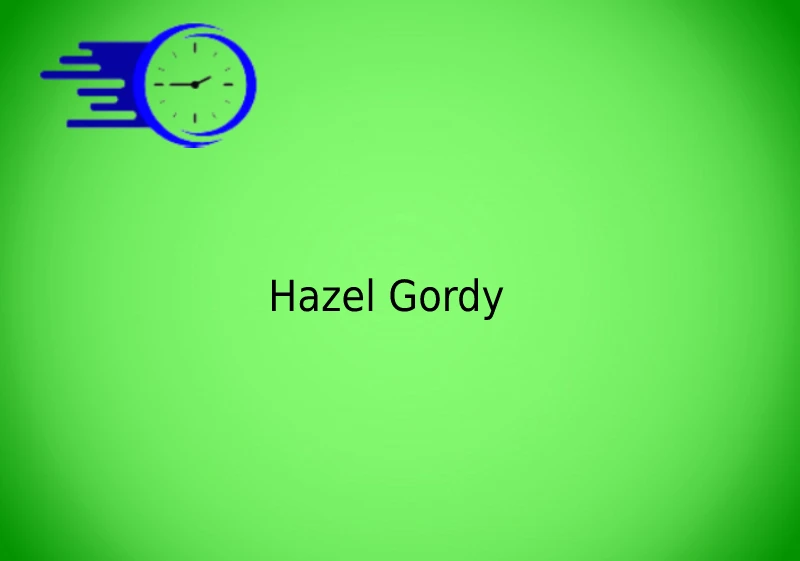 Hazel Gordy