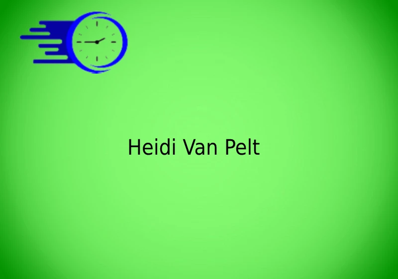 Heidi Van Pelt 