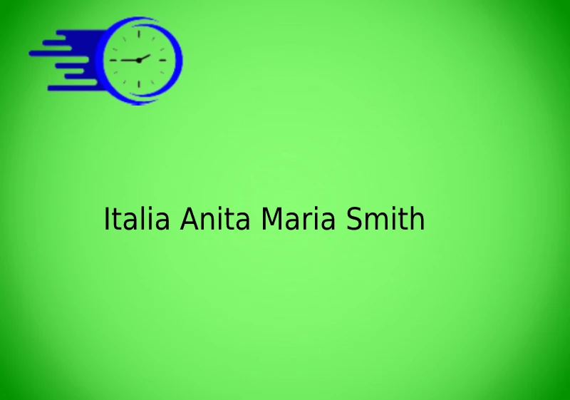 Italia Anita Maria Smith