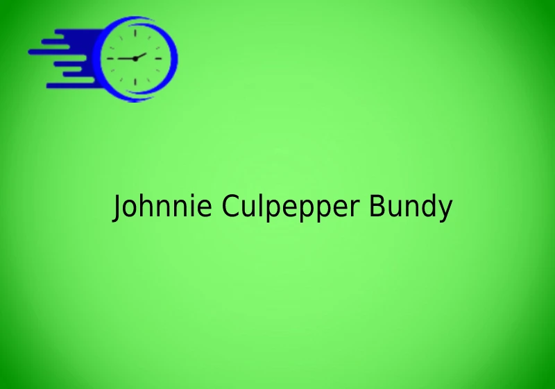 Johnnie Culpepper Bundy