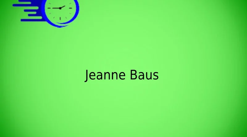 Jeanne Baus