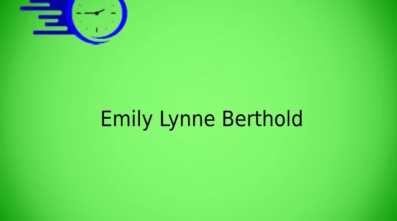 Emily Lynne Berthold