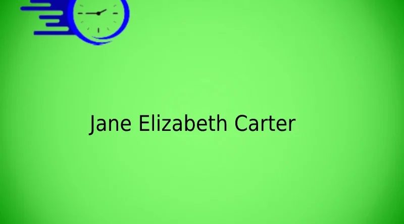 Jane Elizabeth Carter