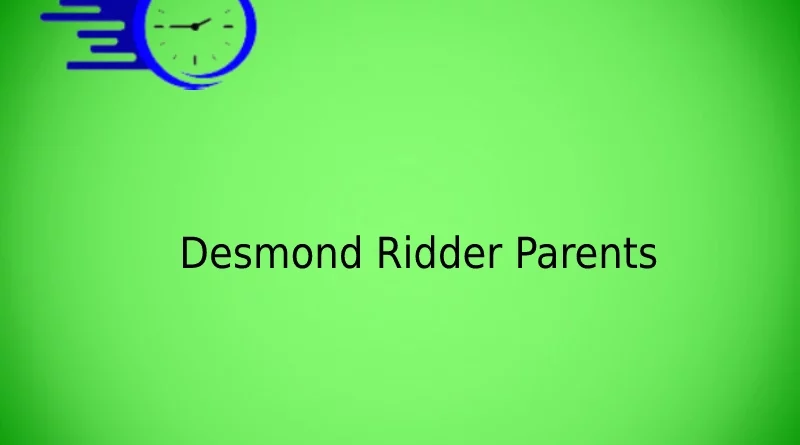 Desmond Ridder Parents