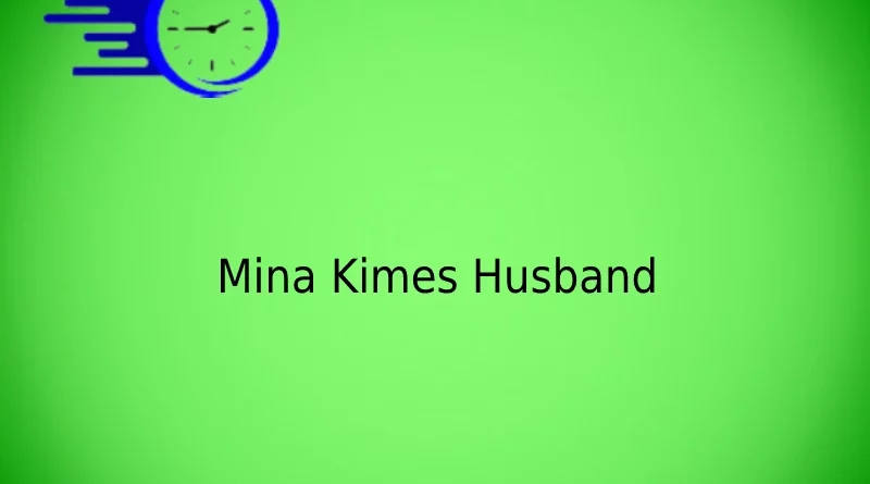 Mina Kimes Husband