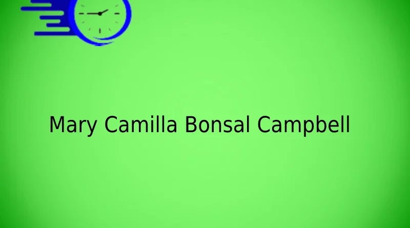 Mary Camilla Bonsal Campbell