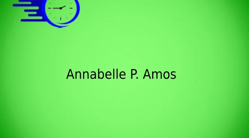 Annabelle P. Amos